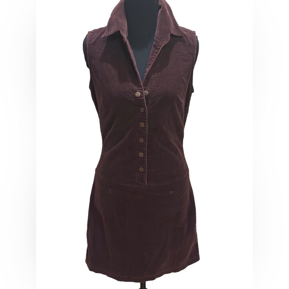 Hot Kiss Corduroy Sleeveless Dress